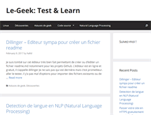 Tablet Screenshot of le-geek.com